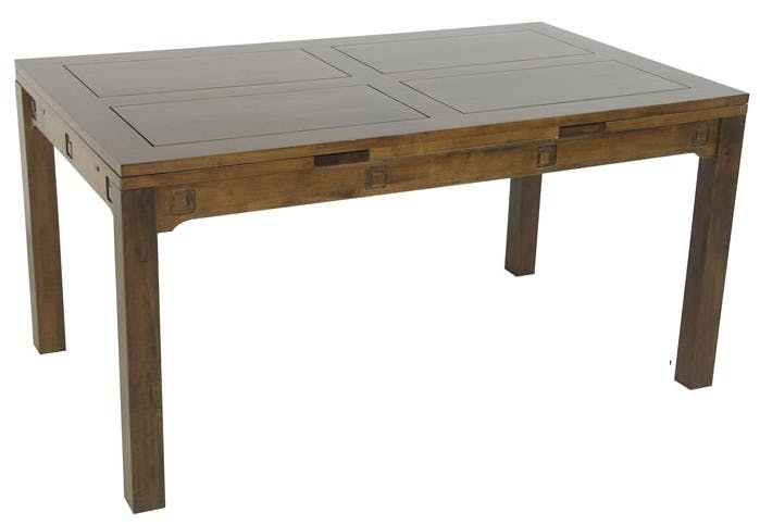 Table repas extensible hévéa 150/230cm TESSA