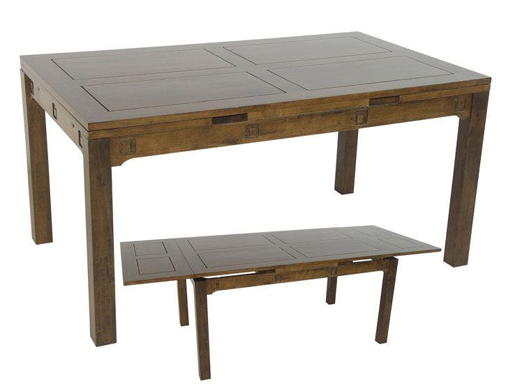 Table repas extensible hévéa 150/230cm TESSA