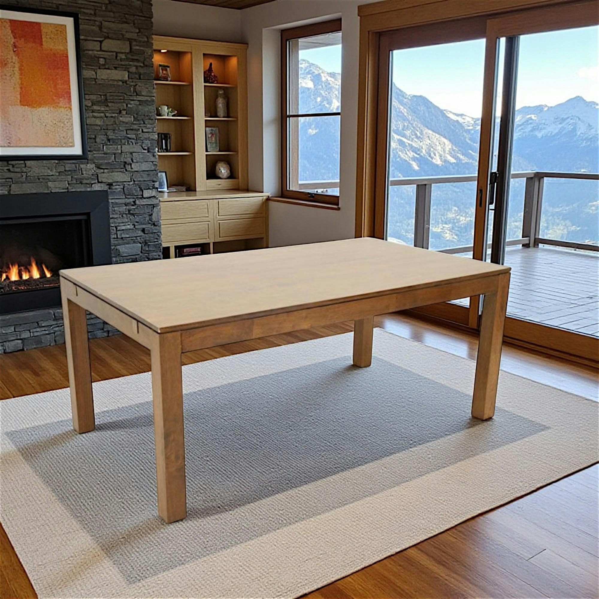 Table repas extensible hévéa 180/260cm HELENA