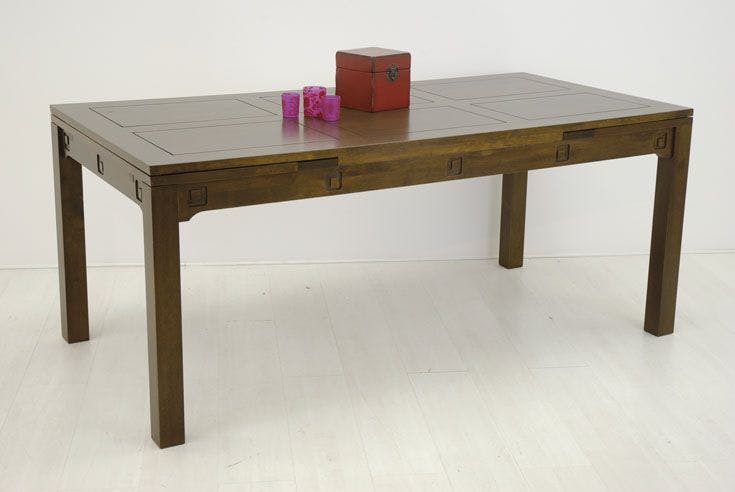 Table repas extensible hévéa 180/260cmTESSA