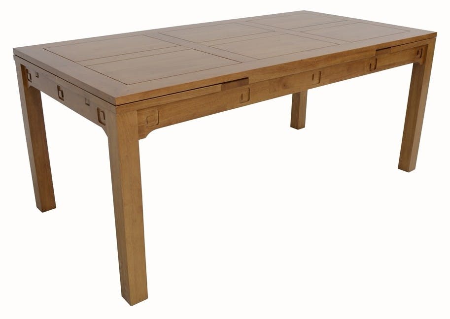 Table repas extensible hévéa 180/260cmTESSA