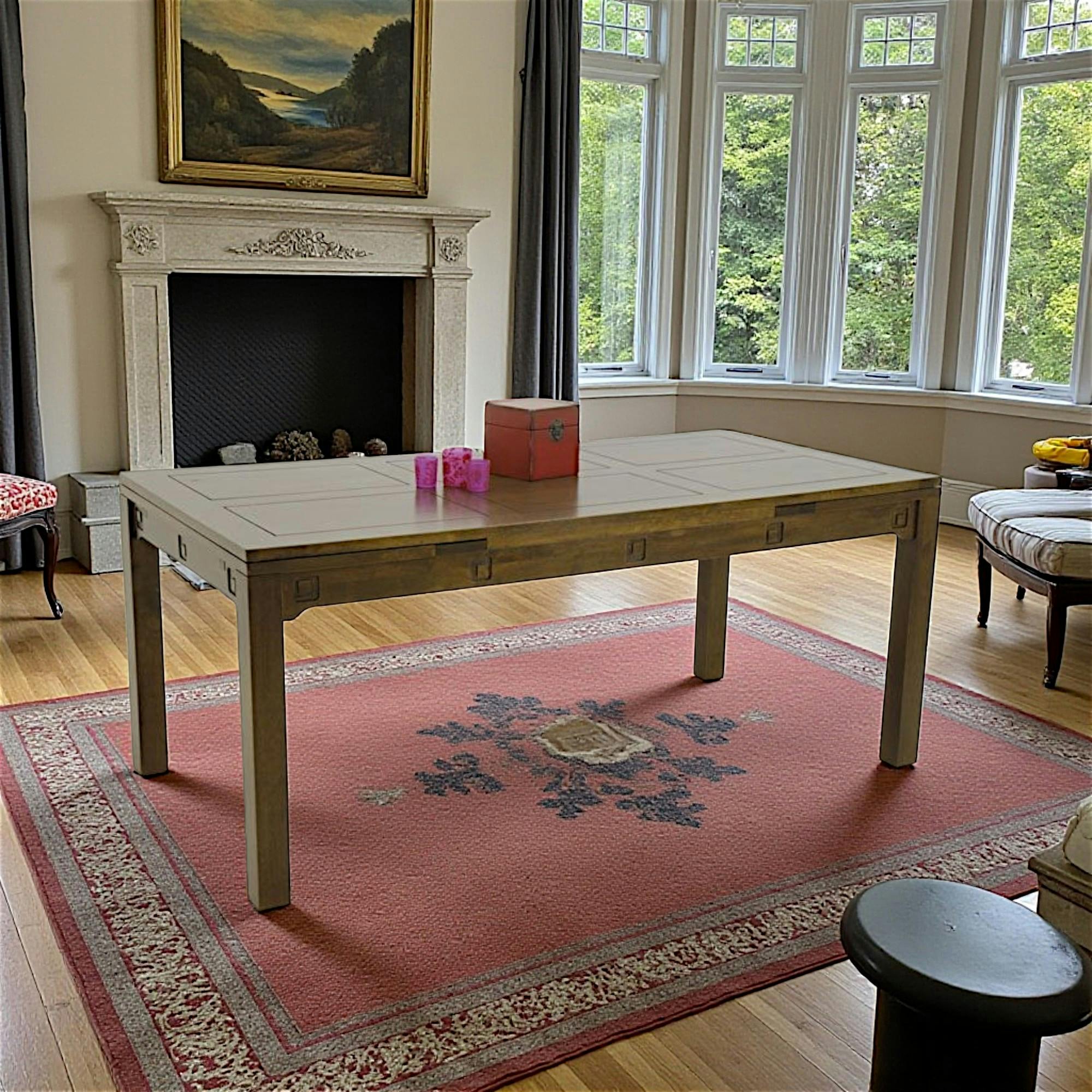 Table repas extensible hévéa 180/260cmTESSA