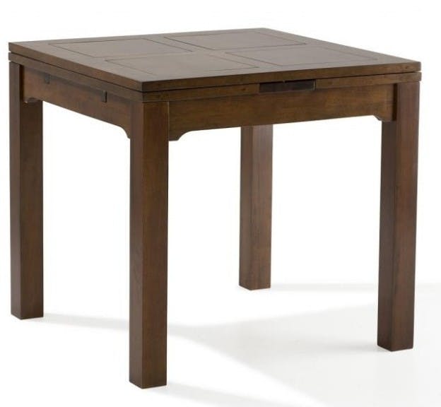 Table repas extensible hévéa 80/144cm HELENA