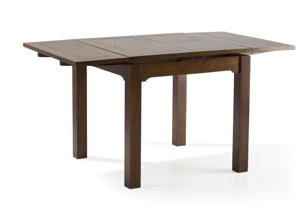 Table repas extensible hévéa 80/144cm HELENA