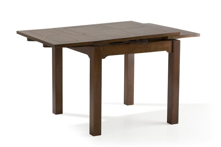 Table repas extensible hévéa 80/144cm HELENA