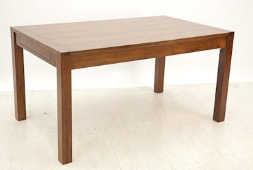  Table repas rectangle extensible 150-250cm hévéa ATTAN