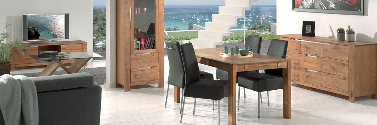 Table repas rectangulaire chêne huilé 150cm VALLEY