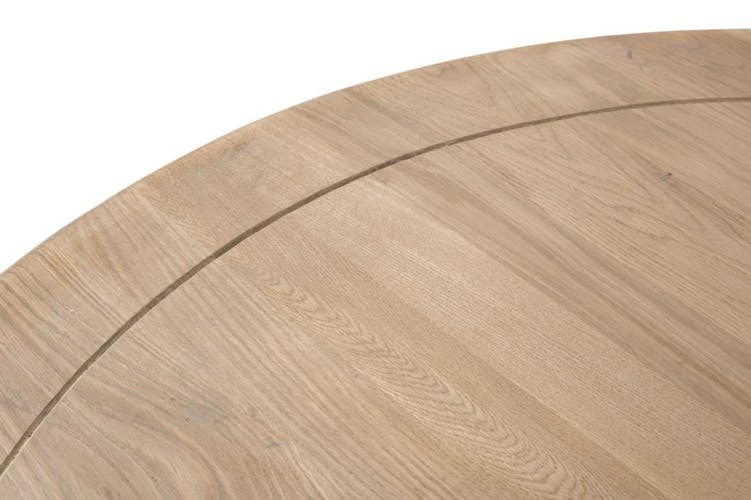 Table ronde 120cm chêne et fer forgé CIGALE