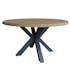 Table ronde en bois finition bleu profond D 150 cm HOVE