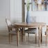 Table de repas ronde extensible en bois de style classique