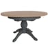 Table ronde extensible en bois finition charbon 110-145 cm COVENTRY