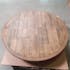 Table ronde extensible en bois recyclé D 120-160 cm BRISBANE
