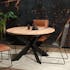 Table ronde extensible en chêne blanc 120 cm PALERME