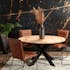 Table ronde extensible en chêne blanc 140 cm PALERME