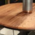 Table ronde extensible en chêne brun 120 cm PALERME