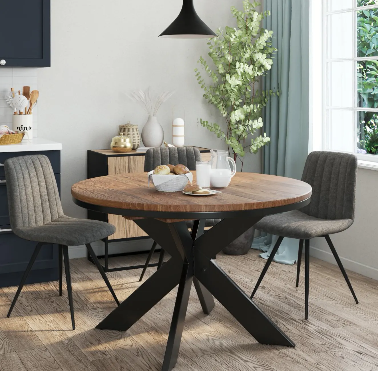 Table Ronde 112cm Tables Rondes | Table à Manger Ronde | Pier Import