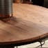 Table ronde extensible en chêne brun 130 cm PALERME