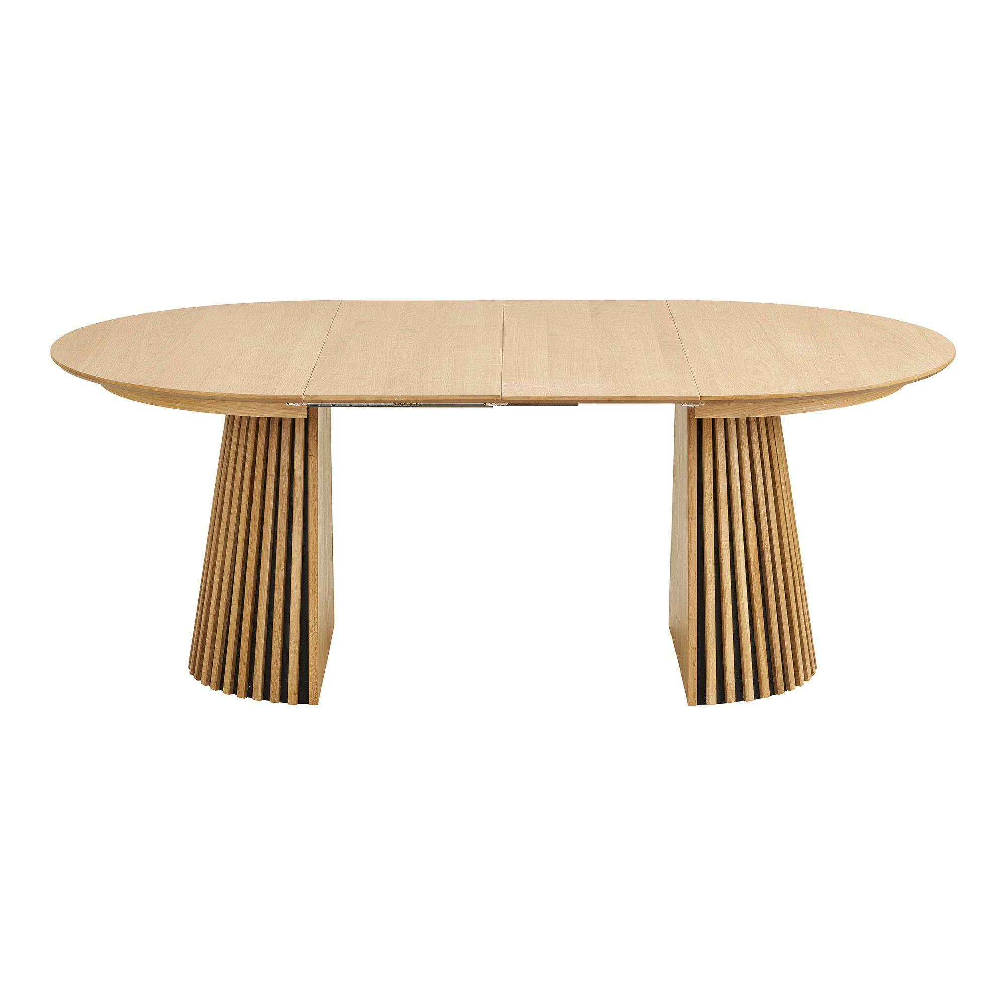 Table ronde 113 cm, 2 rallonges, merisier massif - GONTIER | Leroy Merlin