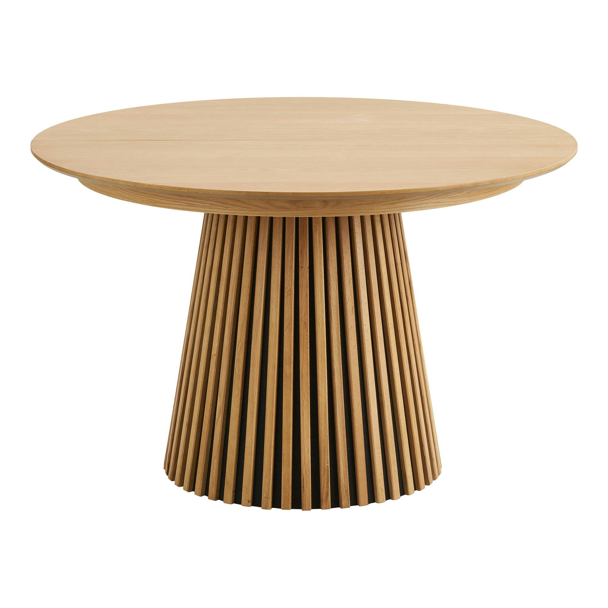 table ronde et ses deux rallonges + 4 chaises