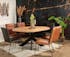 Table ronde extensible en chêne huilé 120 cm PALERME
