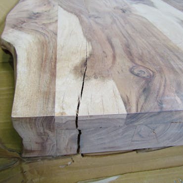  Table salle à manger bois massif pied mikado 200 cm MELBOURNE