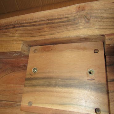  Table salle à manger bois massif pied mikado 200 cm MELBOURNE