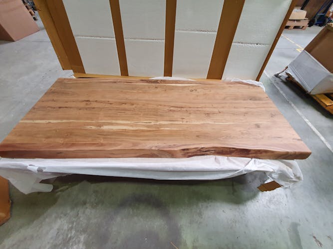 Table salle à manger bois massif pied mikado 240 cm MELBOURNE