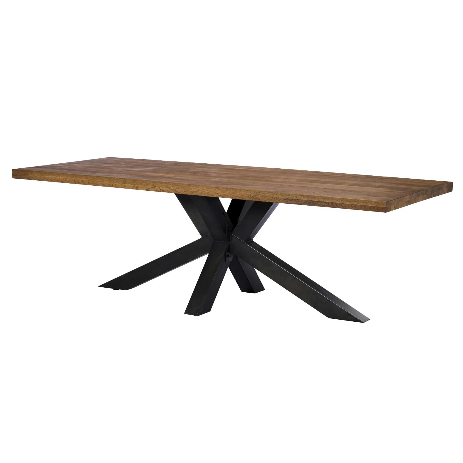 Cadre De Table En Acier Spider - Pieds Croisés, Dimensions 77x77 Cm, Hauteur 72 Cm, Pour Lit Ou Table