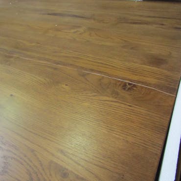  Table salle à manger bois métal pied croisé 240 cm OKA