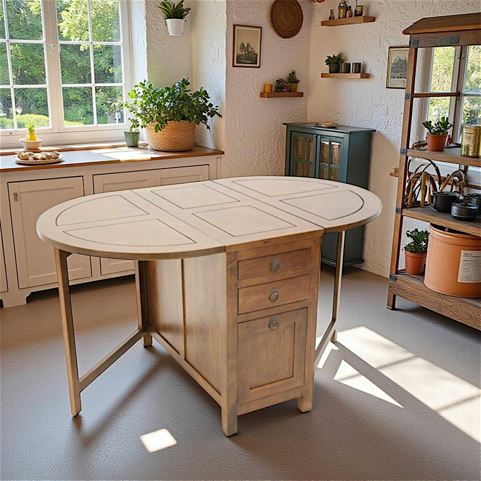 TABLE TRADITION ovale pliante 90cm