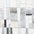 Tableau ABSTRAIT assemblage de Carrés imparfaits tons gris, argentés et noirs 140x70cm