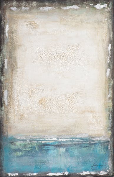 Tableau ABSTRAIT dominante beige doré et bleue, tons beiges, dorés, bleus, blancs, et noirs 90x140cm