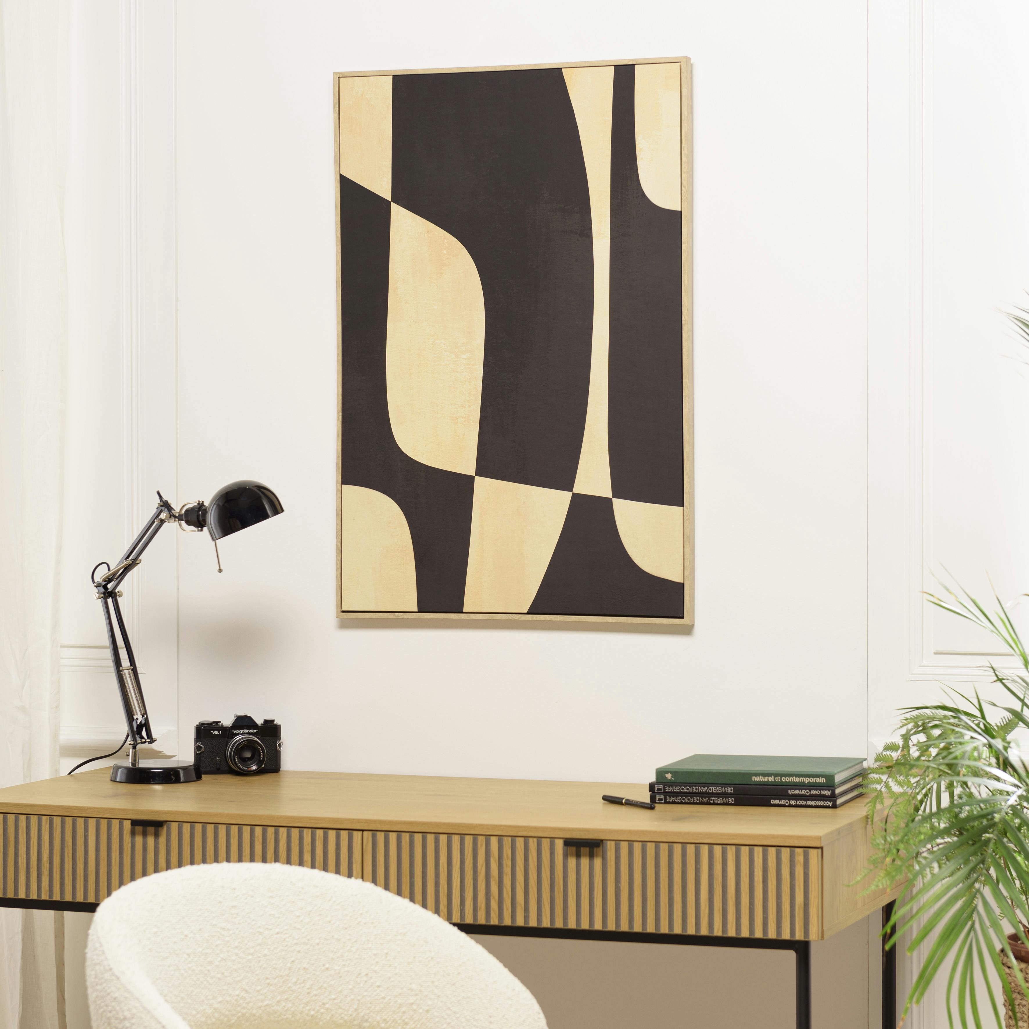 Tableau Abstrait Impression Sur Toile Intissé - Déco Murale Moderne B-A-0820-b-a - Neuf Sous Emballage
