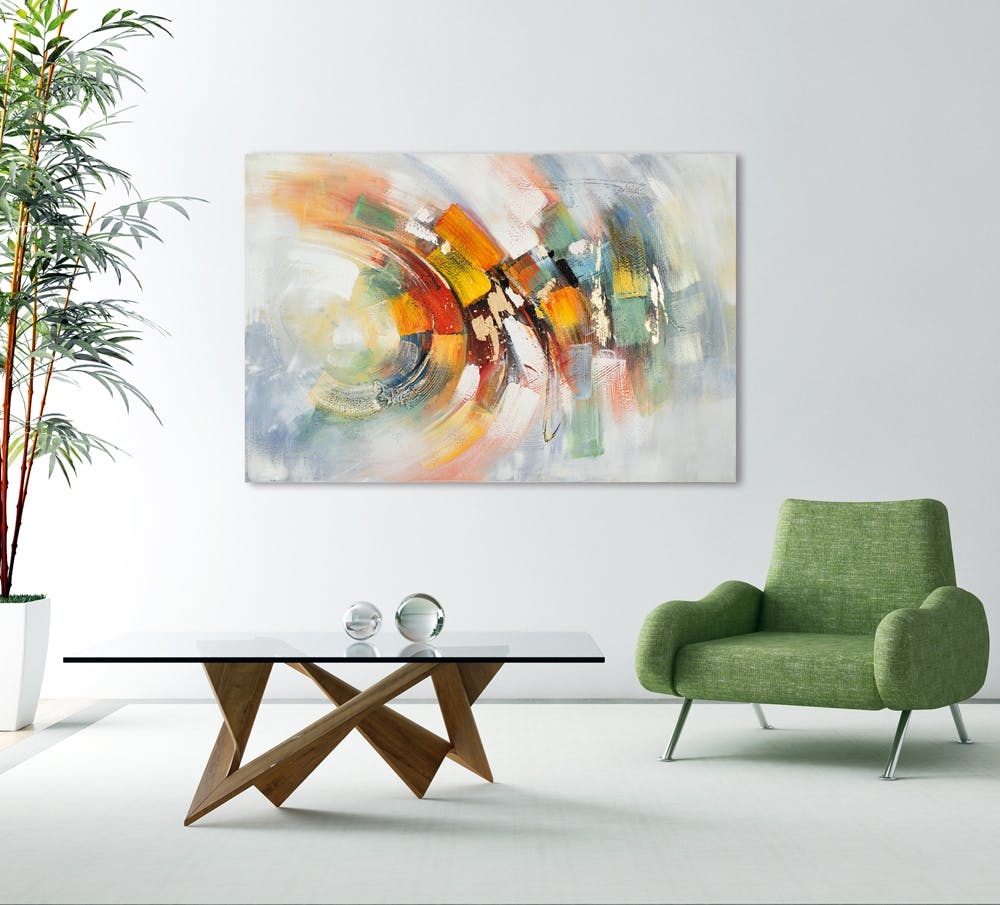 Élégant Tableau En Verre Trempé, 70 X 100 Cm, 100 % Verre Trempé  4 Mm Superbe Decoration Murale Pour Une Maison Ou Un Bureau Moderne 96246726