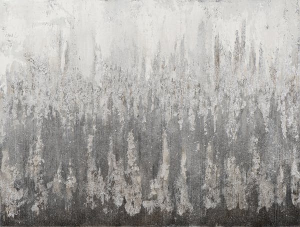 Tableau abstrait nuances de gris