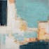 Tableau abstrait patchwork de couleurs