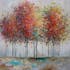 Tableau arbres à l'automne 80x80 cm