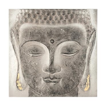 Tableau Bouddha et lotus 58x58cm