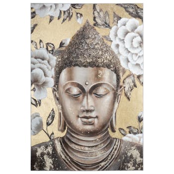 Tableau Bouddha multicolore