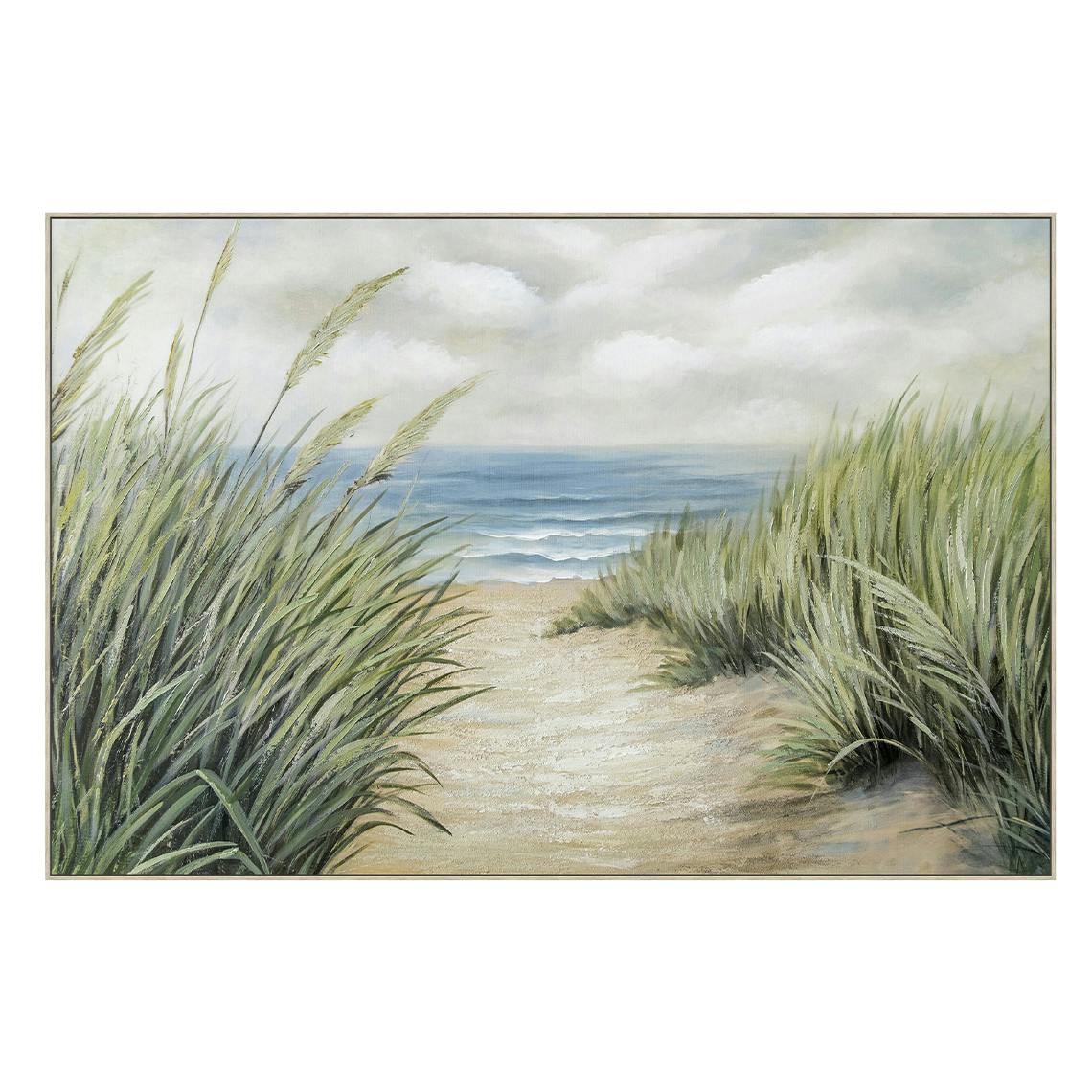Tableau chemin de bord de mer 120x80 cm