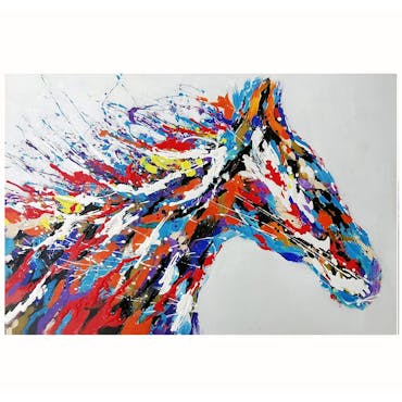  Tableau de cheval multicolore