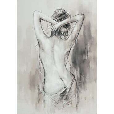  Tableau de femme nue de dos