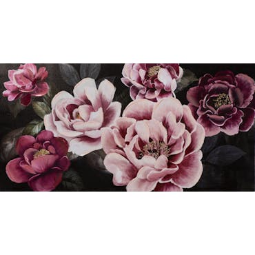  Tableau de fleurs roses en gros plan