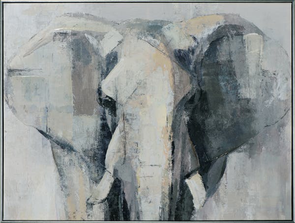 Tableau éléphant de face