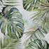 Tableau FLEURS Feuilles tropicals tons verts, bleus, noirs et blancs 60x90cm