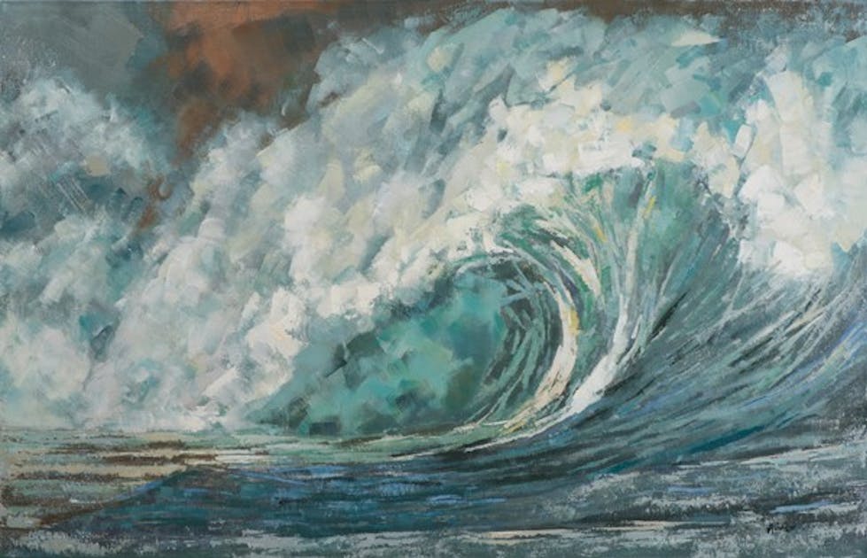 Tableau Marine abstrait 90x140 Peinture acrylique Tableau Marine abstrait 90x140 Peinture acrylique