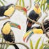 Tableau Pelicans multicolores sur branches 120x90cm