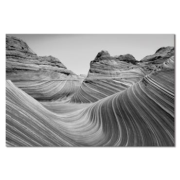 Tableau photo plexiglas roches Grand Canyon noir et blanc