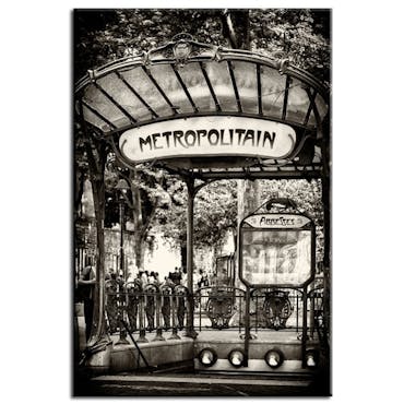 Tableau photo plexiglas Station Abbesses Paris
