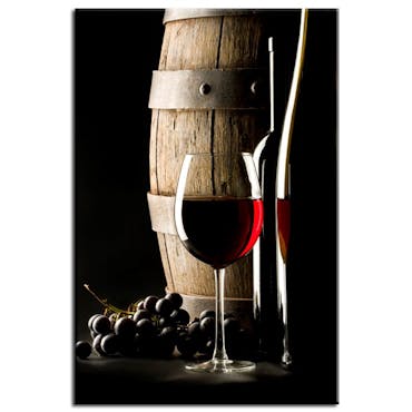 Tableau photo plexiglas tonneau de vin